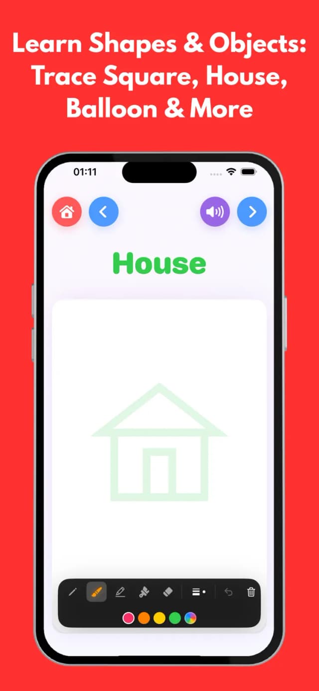 ABC Tracing app – learn letters in 5 languages