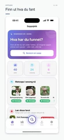 Soppsjekk – photograph a mushroom and compare its features