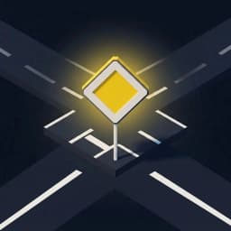 Fahrschule 3D: Vorfahrt üben app icon