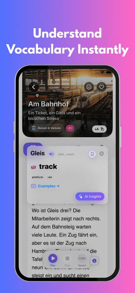 LesenLab reading with audio